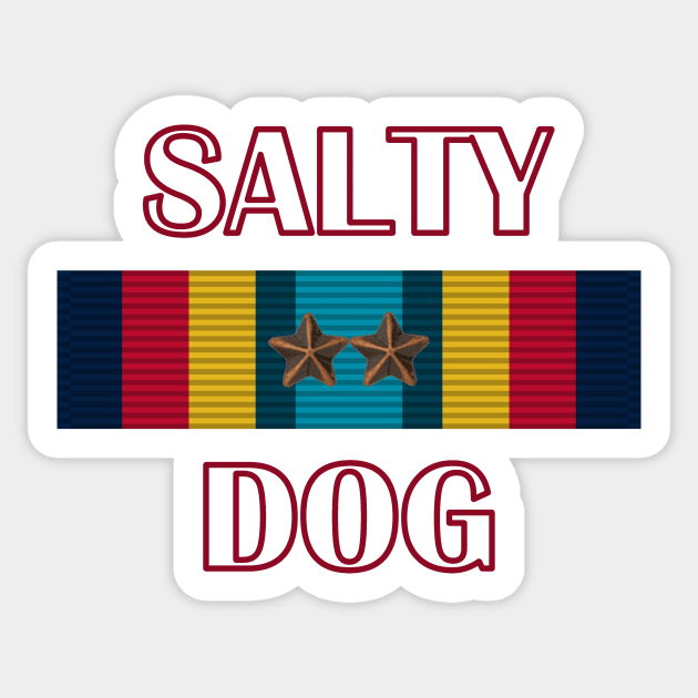 Navy Salty Dog Sea Service Ribbon Sticker by Sneek661